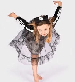 Kupon 🛒 Den Goda Fen Udklædning - Skeletkjole Og Hårbånd - Sort ❤️ -Billig legetoej butik DZ101 2