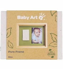 Billigst 😍 Baby Art Hånd- Og Fodaftryk Sæt - Pure Frame 😉