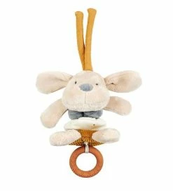 Outlet 🔔 Nattou Aktivitetslegetøj - Vibrating 🐕 Dog Charlie - 20 Cm - Beige ✨