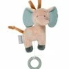 Ny ✨ Nattou Bamse M. Musik - Mini Musical Axel Elephant - 20 Cm - Bru 🔥