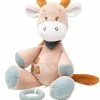 Brandudsalg 👏 Nattou Bamse M. Musik - Musical Luna Giraffe - 30 Cm - Brun 🥰