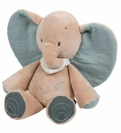 Promo 🛒 Nattou Bamse - Krammedyr Axel Elephant - 30 Cm - Brun 🔥