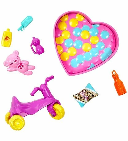 Købe 🎁 Barbie Dukkesæt - Som Babysitter - Hoppeborg Og Gyngestativ 👏 2 Købe 🎁 Barbie Dukkesæt - Som Babysitter - Hoppeborg Og Gyngestativ 👏 - Billede 2