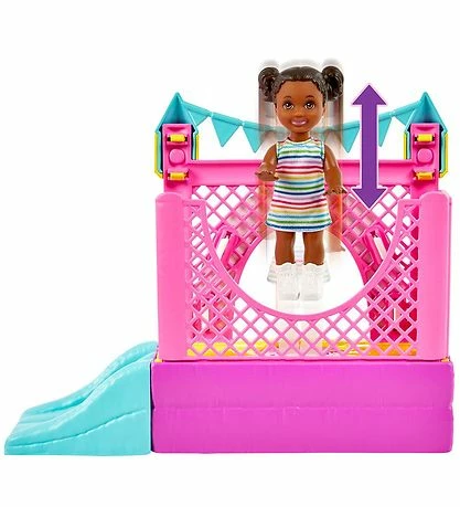 Købe 🎁 Barbie Dukkesæt - Som Babysitter - Hoppeborg Og Gyngestativ 👏 4 Købe 🎁 Barbie Dukkesæt - Som Babysitter - Hoppeborg Og Gyngestativ 👏 - Billede 4