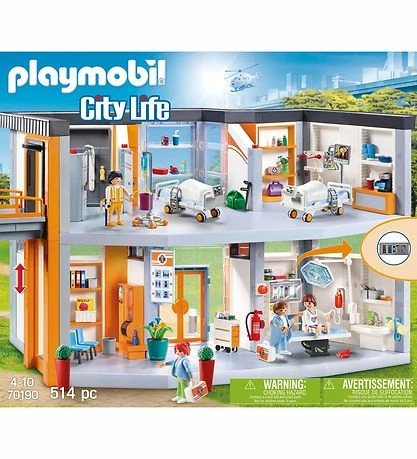Ny 🎉 Playmobil City Life - Stort Hospital - 70190 - 514 Dele ⭐ 2 Ny 🎉 Playmobil City Life - Stort Hospital - 70190 - 514 Dele ⭐ - Billede 2
